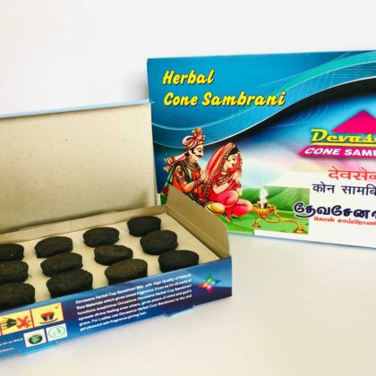 DEVASENA HERBAL CONE SAMBRANI (LARGE)